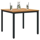 vidaXL Tuintafel Acaciahout Naturel/Zwart - 46% Korting!