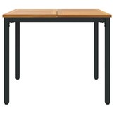 vidaXL Tuintafel Acaciahout Naturel/Zwart - 46% Korting!