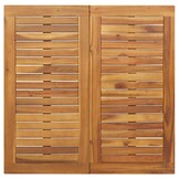 vidaXL Tuintafel Acaciahout Naturel/Zwart - 46% Korting!