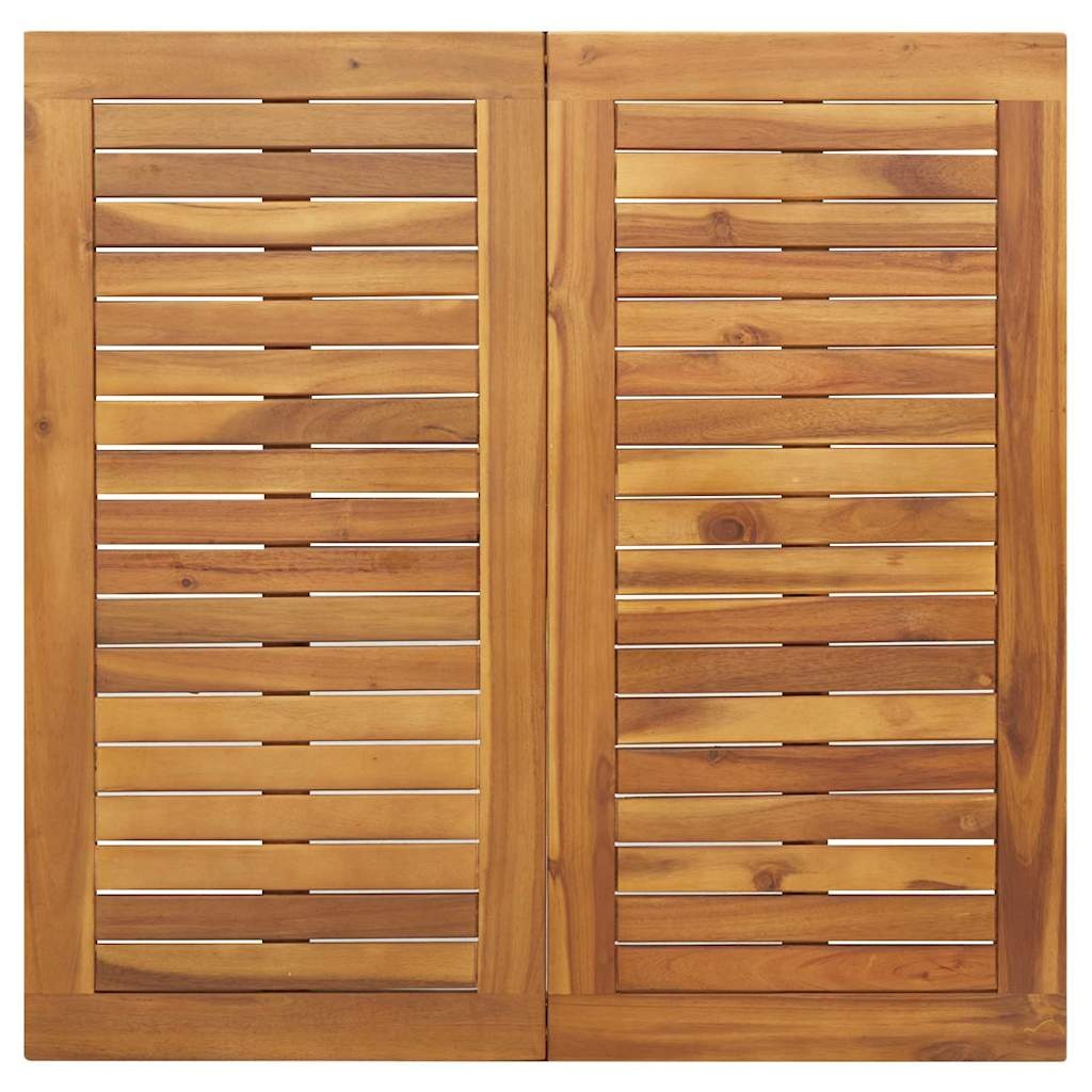 vidaXL Tuintafel Acaciahout Naturel/Zwart - 46% Korting!