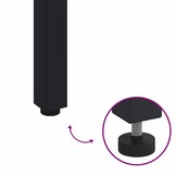 vidaXL Tuintafel Acaciahout Naturel/Zwart - 46% Korting!