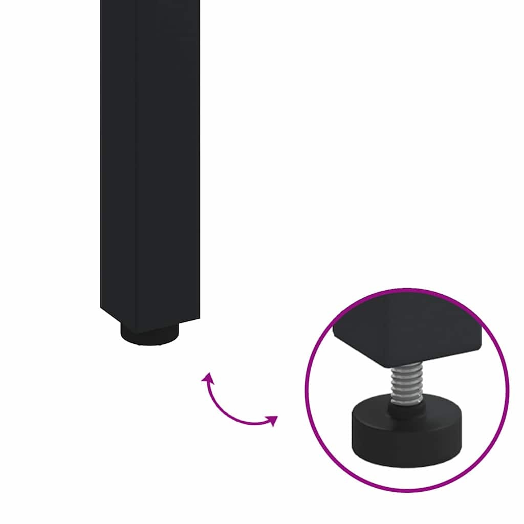 vidaXL Tuintafel Acaciahout Naturel/Zwart - 46% Korting!