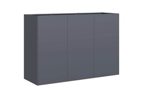 vidaXL Plantenbak 120x40x80cm Koudgewalst Staal Antraciet - 62% Korting!