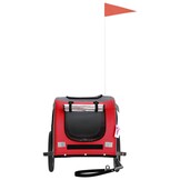 VidaXL Hondenfietstrailer - Rood/Grijs | 55% Korting | Bijna Nieuw!