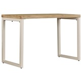 VidaXL Eettafel Massief Mangohout & Staal - 35% Korting!