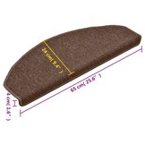 VidaXL Trapmatten Bruin 15 st. - 40% Korting! Retourdeal