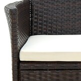 VidaXL Tuinstoelen 2x Poly Rattan Bruin met Kussens - 61% Korting!