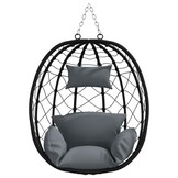 VidaXL Eei-stoel Antraciet Poly Rattan - 46% Korting!