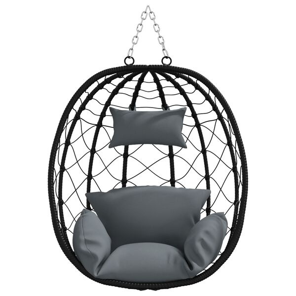 VidaXL Eei-stoel Antraciet Poly Rattan - 46% Korting!