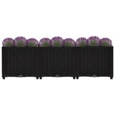VidaXL Verhoogde Plantenbak 120x40x38 cm Zwart | 40% Korting