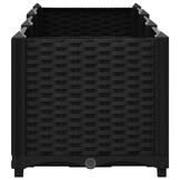 VidaXL Verhoogde Plantenbak 120x40x38 cm Zwart | 40% Korting