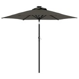 vidaXL Parasol Antraciet (40% Korting!) - Stalen Paal 225x225x212 cm