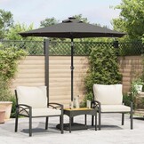 vidaXL Parasol Antraciet (40% Korting!) - Stalen Paal 225x225x212 cm