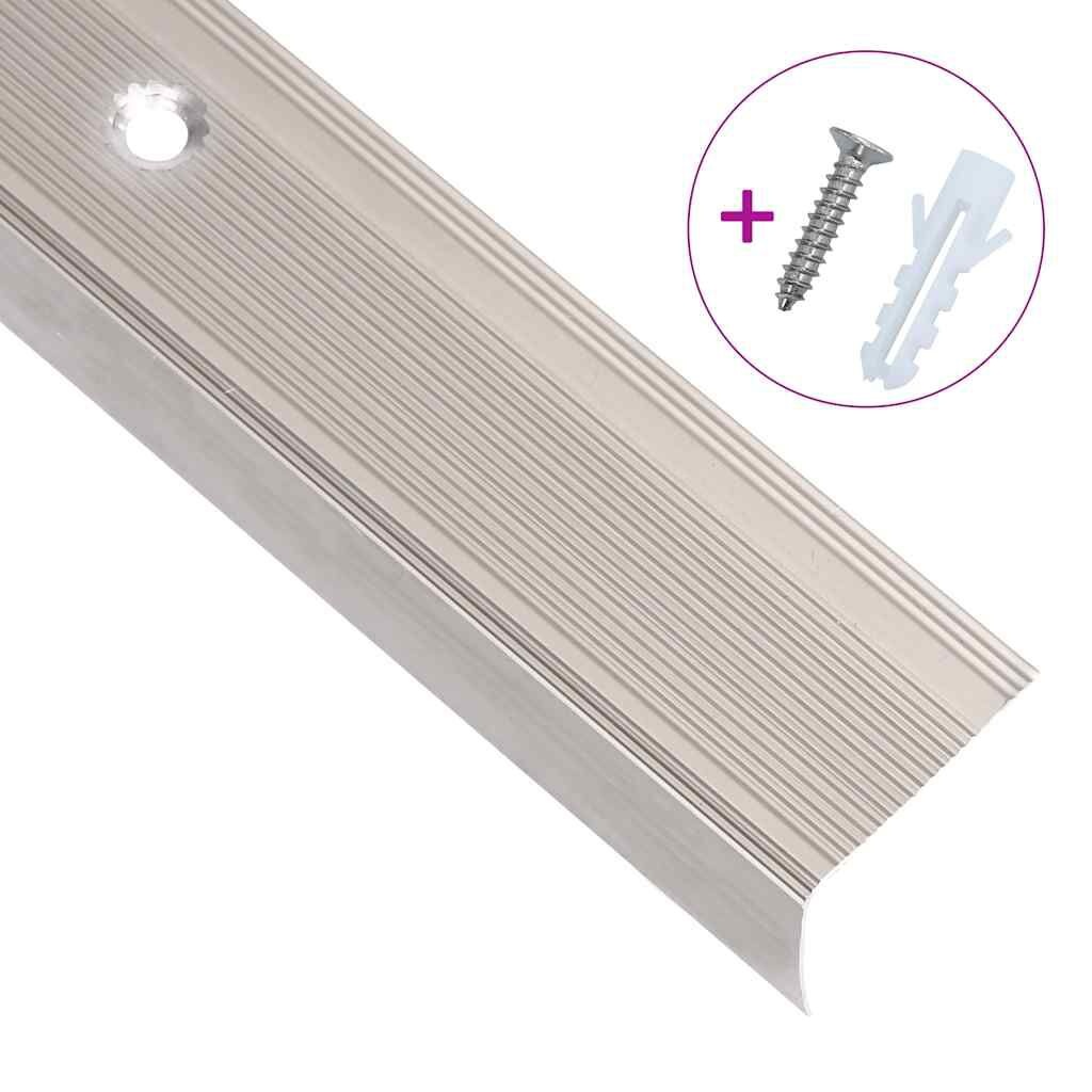 vidaXL Trapneuzen L-vormig 15 st 90 cm Aluminium Champagne - 35% Korting!