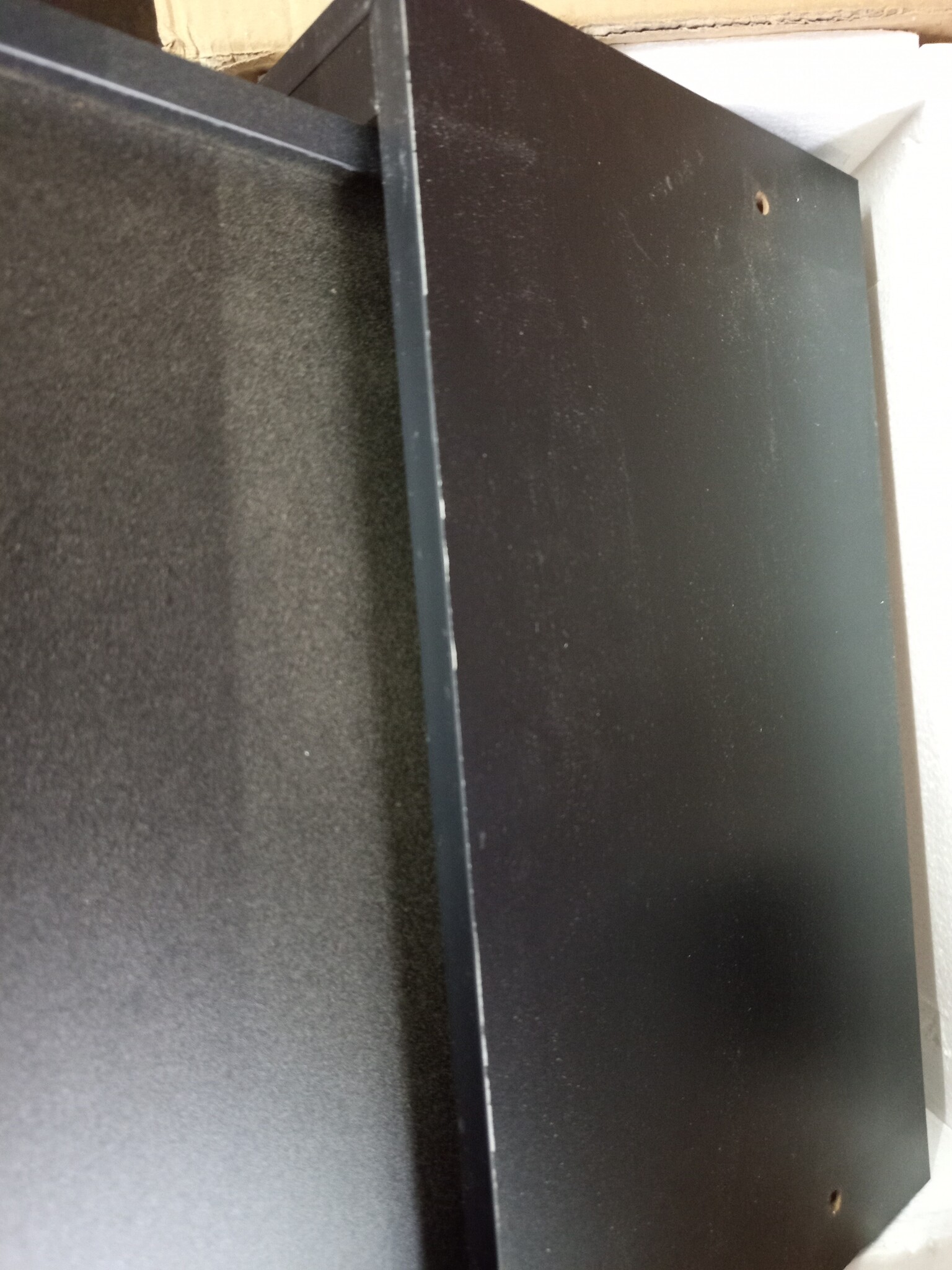 vidaXL Wandschap met Lade Zwart 40cm | -55% Korting | Lichte Krasjes