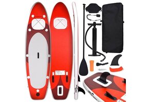 vidaXL Opblaasbare SUP Set Rood - 55% Korting! | Nieuw met Kleine Cosmetische Schade