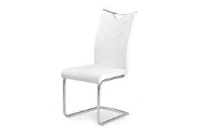 Eetkamerstoel Wit Eco Leer - 40% Korting! - Zo Goed Als Nieuw!