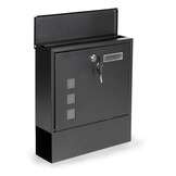 Brievenbus Antraciet met Krantenrol | 40% Korting | Goede Staat