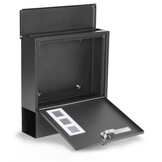 Brievenbus Antraciet met Krantenrol | 40% Korting | Goede Staat