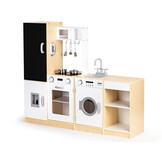 Kinderkeuken Hout - Speelkeuken Wit - 40% Korting! - 127x29,5x106cm