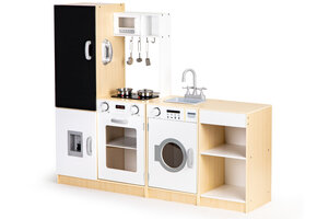 Kinderkeuken Hout - Speelkeuken Wit - 40% Korting! - 127x29,5x106cm