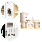 Kinderkeuken Hout - Speelkeuken Wit - 40% Korting! - 127x29,5x106cm