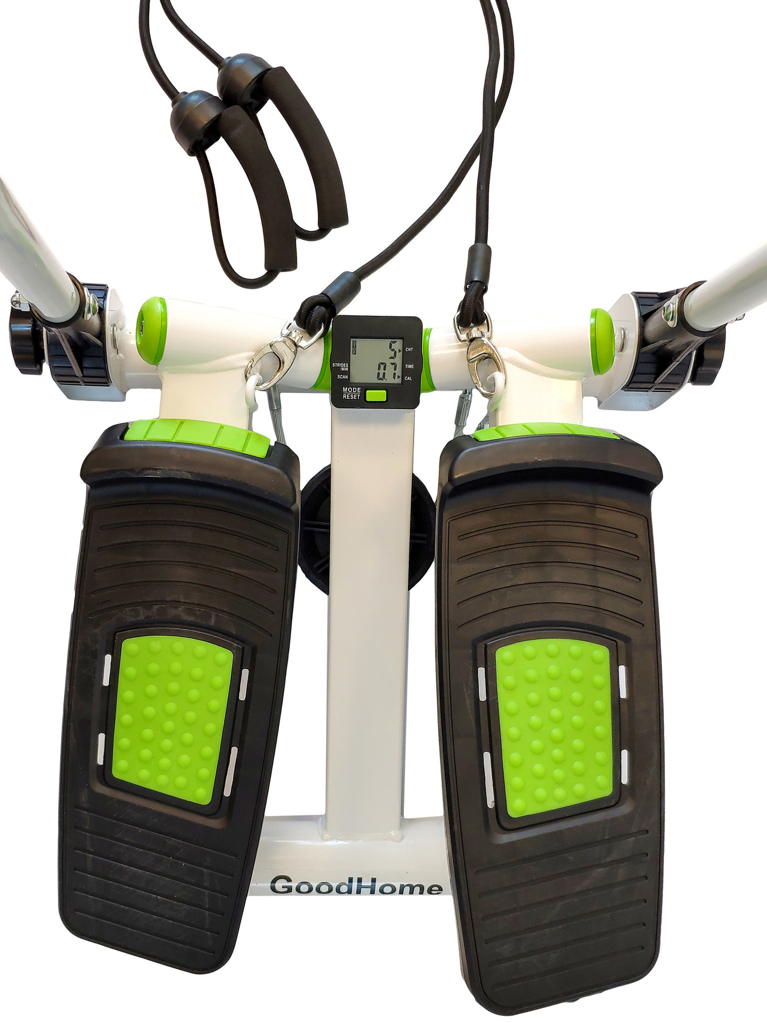 Stepper Crosstrainer Wit/Groen - 40% Korting! Ideaal voor Thuis Fitness