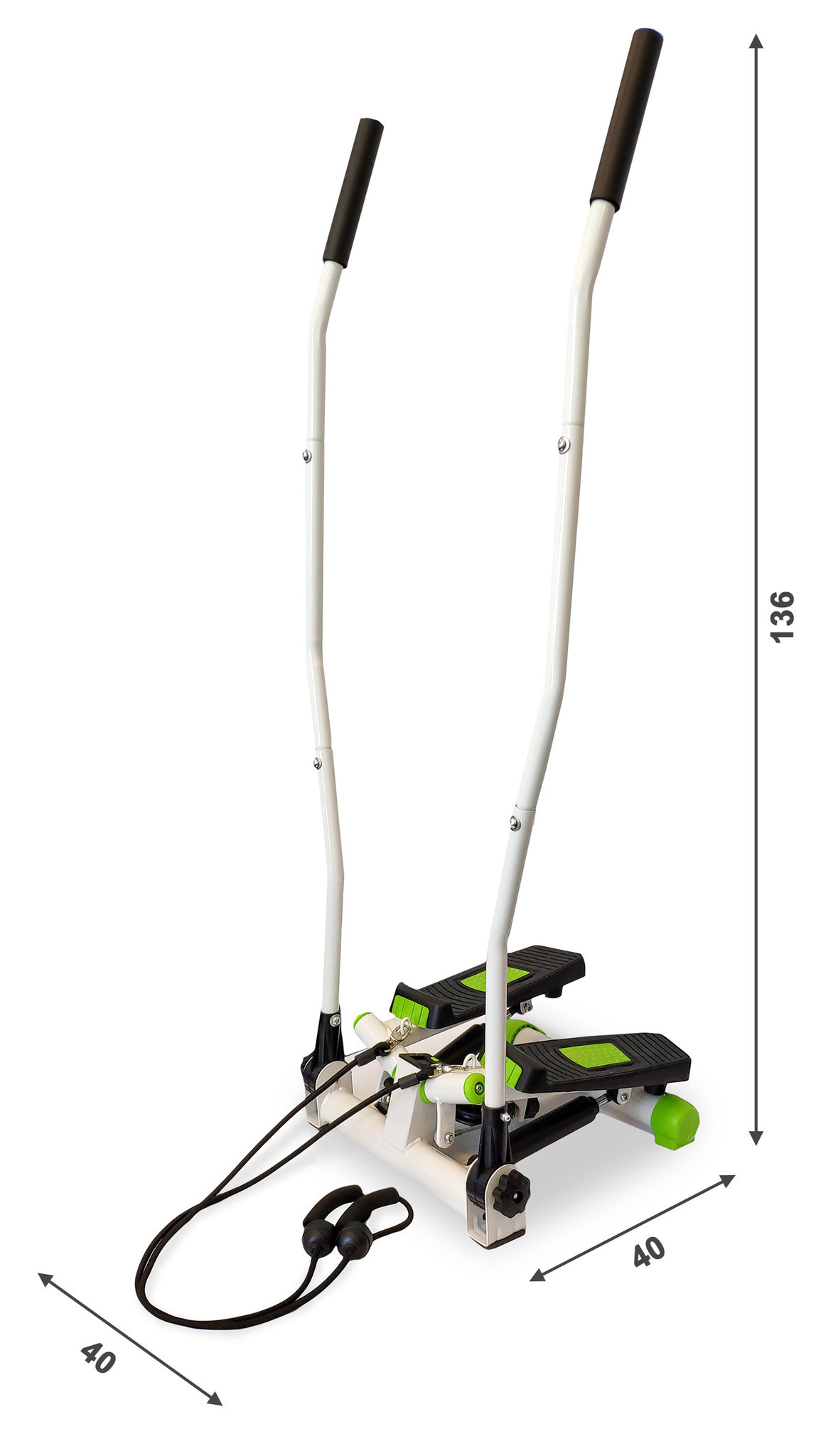 Stepper Crosstrainer Wit/Groen - 40% Korting! Ideaal voor Thuis Fitness