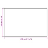 VidaXL Buitenkleed ARAKIL 190x290 cm PP Wit/Zwart - Nu 35% Korting!