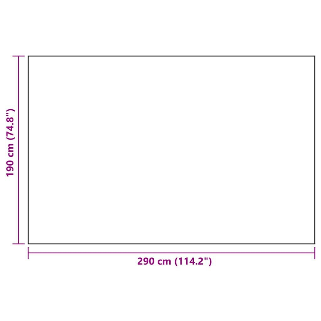 VidaXL Buitenkleed ARAKIL 190x290 cm PP Wit/Zwart - Nu 35% Korting!