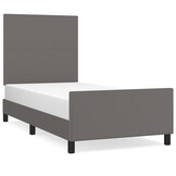 vidaXL Bedframe Grijs 90x190 cm - 69% Korting! Ongeremonteerd, lichte schade