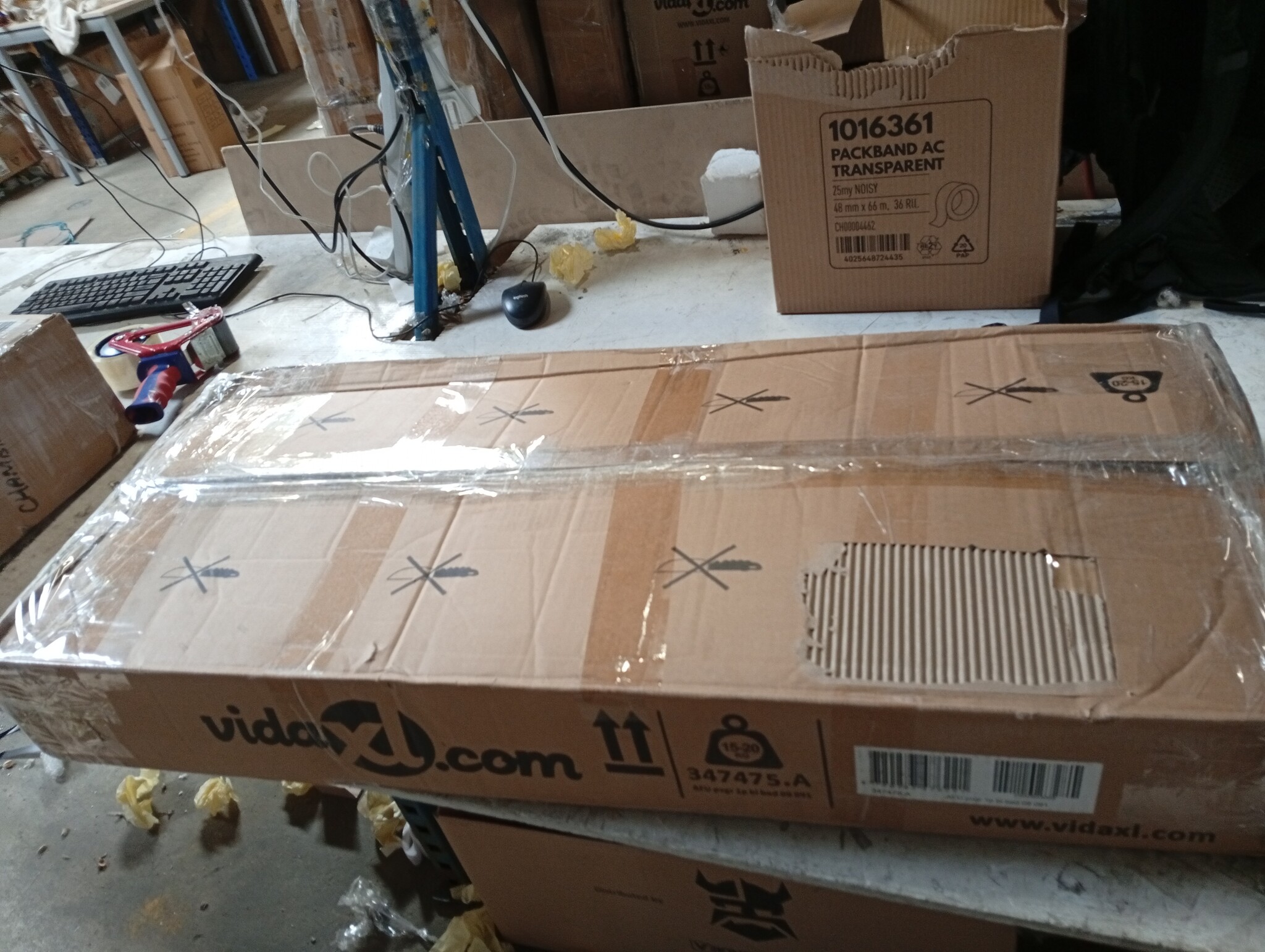 vidaXL Bedframe Grijs 90x190 cm - 69% Korting! Ongeremonteerd, lichte schade