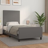 vidaXL Bedframe Grijs 90x190 cm - 69% Korting! Ongeremonteerd, lichte schade