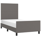 vidaXL Bedframe Grijs 90x190 cm - 69% Korting! Ongeremonteerd, lichte schade