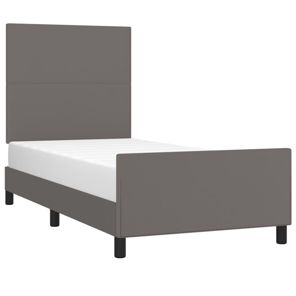 vidaXL Bedframe Grijs 90x190 cm - 69% Korting! Ongeremonteerd, lichte schade