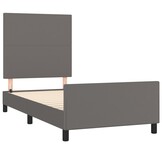 vidaXL Bedframe Grijs 90x190 cm - 69% Korting! Ongeremonteerd, lichte schade