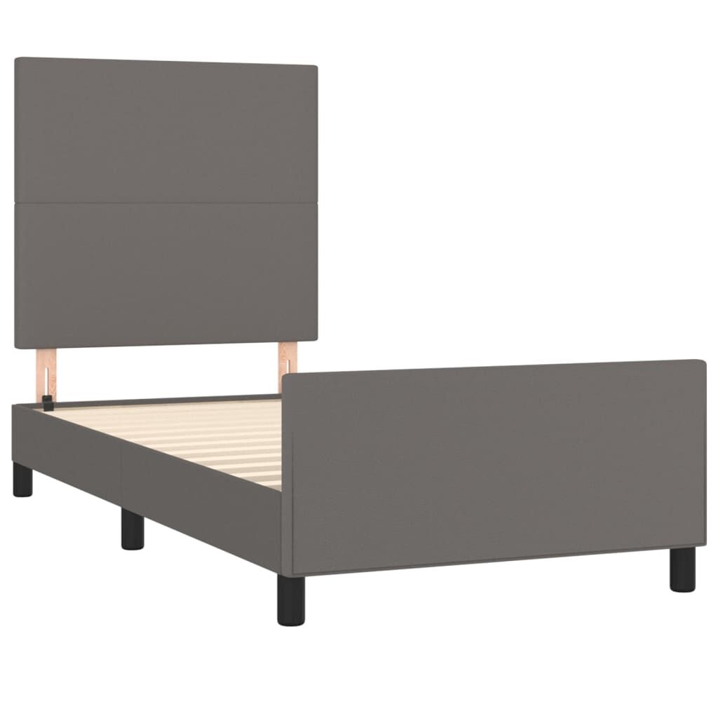 vidaXL Bedframe Grijs 90x190 cm - 69% Korting! Ongeremonteerd, lichte schade