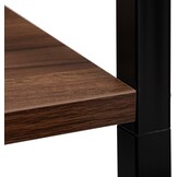 Open Boekenkast met 4 Schappen - Bruin & Zwart | 40% Korting!