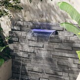 vidaXL Watervaloverlaat RGB LED's 45cm Acryl | -40% Korting!