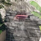 vidaXL Watervaloverlaat RGB LED's 45cm Acryl | -40% Korting!