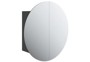 VidaXL Badkamerkast met LED Spiegel (40x40x17,5 cm) - Zwart | 40% Korting!