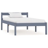 vidaXL Bedframe Grenenhout Grijs 100x200 cm - Nu 41% Korting!