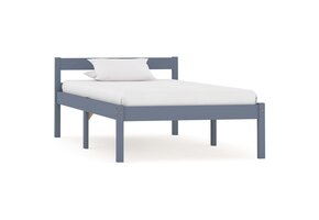vidaXL Bedframe Grenenhout Grijs 100x200 cm - Nu 41% Korting!
