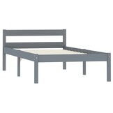 vidaXL Bedframe Grenenhout Grijs 100x200 cm - Nu 41% Korting!
