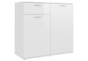 vidaXL Dressoir Hoogglans Wit - 55% Korting | Beschadigde Hoeken