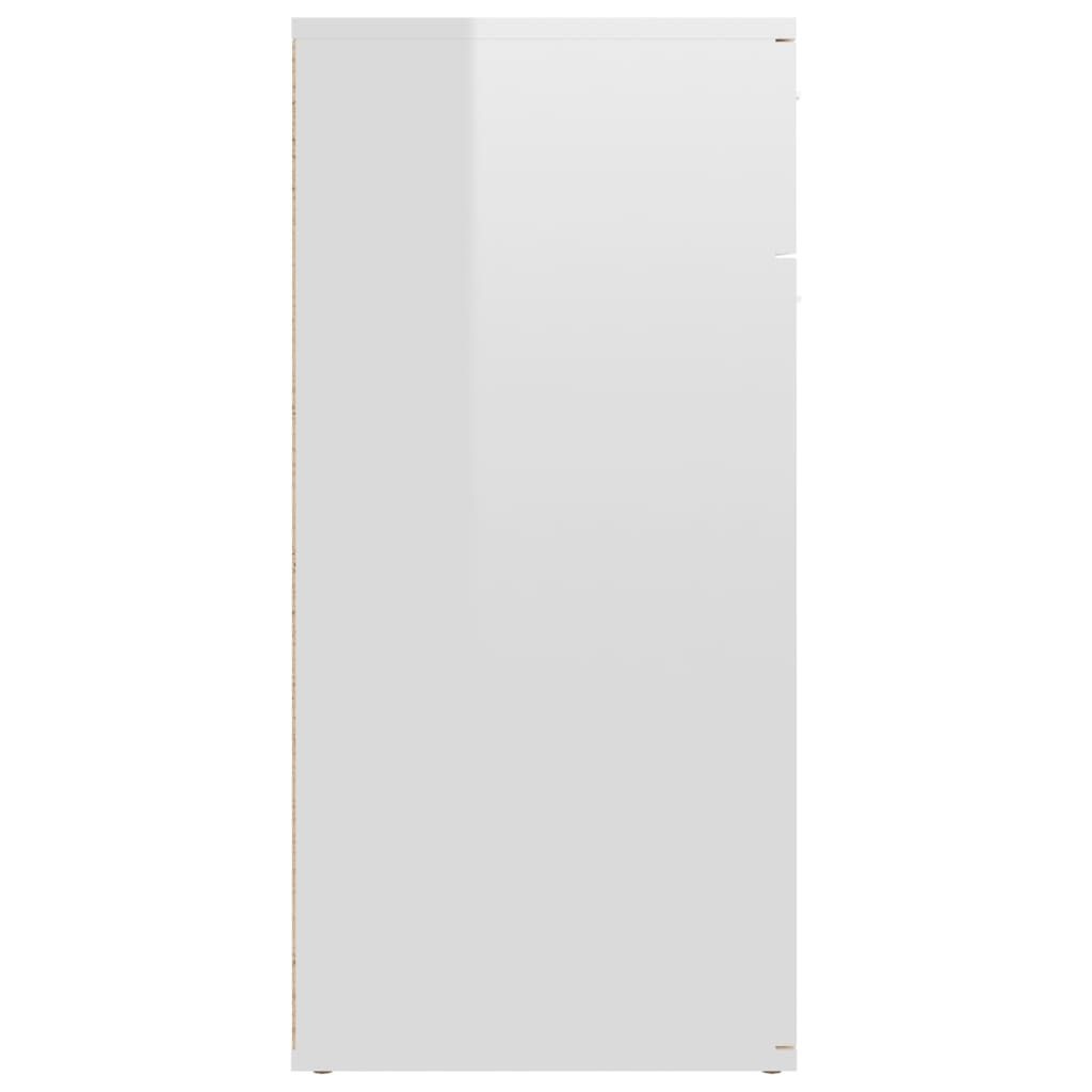 vidaXL Dressoir Hoogglans Wit - 55% Korting | Beschadigde Hoeken