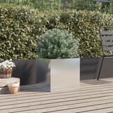 VidaXL Plantenbak RVS Zilver 42x40x39 cm - 35% Korting!