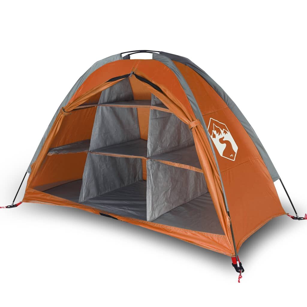 VidaXL Opbergtent 9 Vakken Waterdicht Grijs/Oranje | 40% Korting!