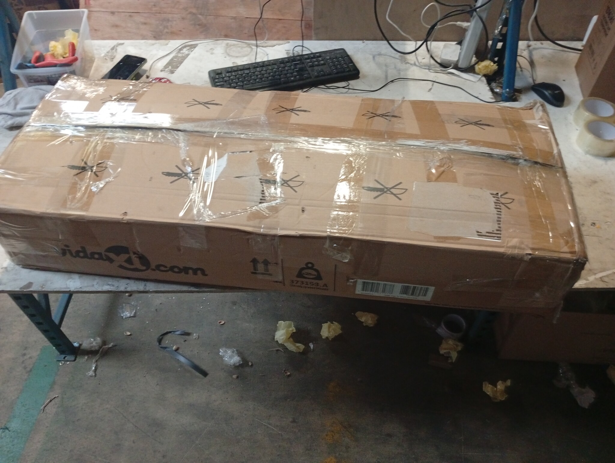 vidaXL Bedframe Fluweel Donkergrijs 140x200 cm - 55% Korting!