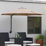 VidaXL Tuinparasol Taupe/Zwart - 57% KORTING! Ongebruikt!